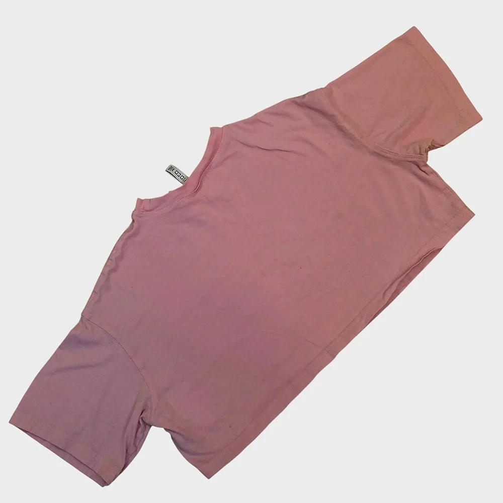 Divided Mauve Cropped Plain Tee - Picture 3 of 6